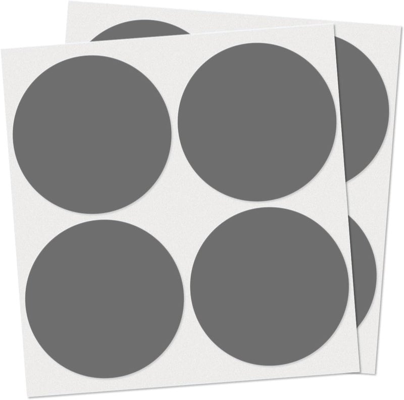 YIKIADA 40 PCS Dot Stickers 4" Round Labels Large Circle Color Coding Moving Decals Price Tags for Office Classroom Home Yard Sale Line up Gray - Image 1